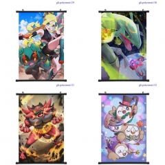 60*90cm 8 Styles Pokemon Pikachu Cartoon Pattern Decoration Anime Wallscroll