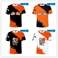 20 Styles Halloween Pumpkin Lantern Pattern Cosplay Short Sleeve T Shirt