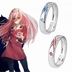 动漫 DARLING in the FRANXX 戒指 国家队 02中性可调节情侣指环
