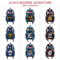 JOJO的奇妙冒险-9 动漫大号潮流数据线迷彩印花双肩背包