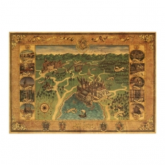 42*27CM Harry Potter Home Decoration Retro Kraft Paper Anime Poster