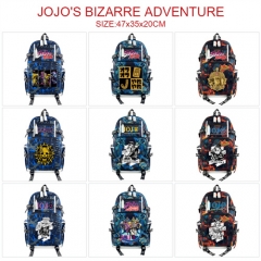 JOJO的奇妙冒险-9 动漫数据线翻盖迷彩印花双肩背包