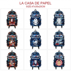 9 Styles La Casa de Papel Cartoon Cosplay Anime Backpack Bags