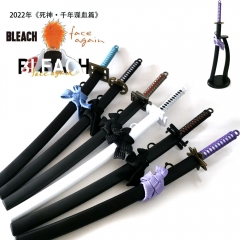 6 Styles 22CM Bleach Anime Alloy Sword Weapon with Scabbard