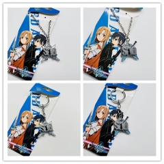 4 Styles Sword Art Online | SAO Anime Alloy Necklace Keychain