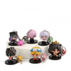 6PCS/SET 5CM Platinum Vision Anime Action PVC Figure Keychain
