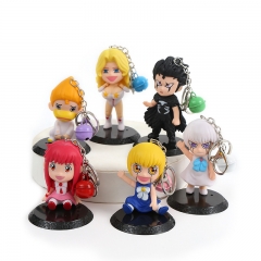 6PCS/SET 10CM Zatch Bell Anime Action PVC Figure Keychain