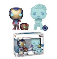 funko pop 超级英雄影视周边摩根史塔克钢铁侠2#夜光