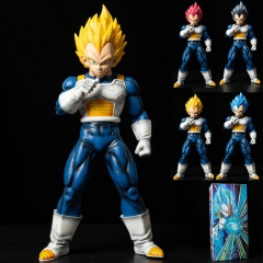 40CM Dragon Ball Z Vegeta Can Change Head Cartoon Toy Anime PVC Action Figure