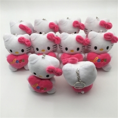11CM 2 Styles 10PCS/SET Hello Kitty Cosplay Character Anime Plush Toy Pendant