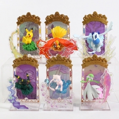 6PCS/SET 10CM Pokemon Anime PVC Figure Doll