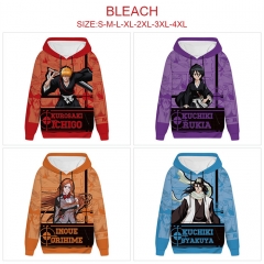 6 Styles Bleach Cartoon Anime Hooded Hoodie