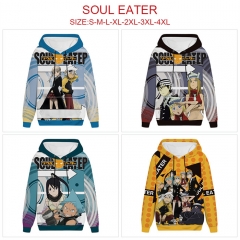 4 Styles Soul Eater Cartoon Anime Hooded Hoodie