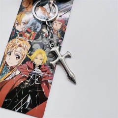 2 Styles Fullmetal Alchemist Cosplay Anime Keychain