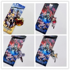 6 Styles Genshin Impace Alloy Cosplay Anime Necklace