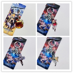 6 Styles Genshin Impact Cosplay Alloy Anime Keychain