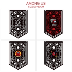 7 Styles 90x60CM Among Us Flag Anime Decoration Flag