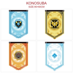 5 Styles 90x60CM Kono Subarashii Sekai ni Shukufuku wo! Decoration Flag
