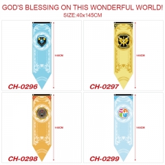 5 Styles 40*145CM Kono Subarashii Sekai ni Shukufuku wo! Decoration Anime Flag