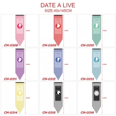 10 Styles 40*145CM Date A Live Decoration Anime Flag