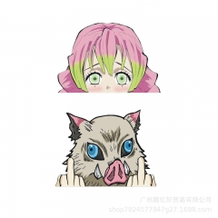 车身贴 动漫鬼灭之刃 个性创意摩托车汽车装饰保险杠后窗车窗贴纸