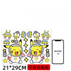 皮卡丘车贴汽车电动摩托贴画电瓶车贴纸卡通划痕遮挡装饰贴纸防水