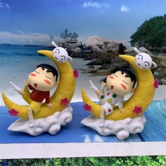带电USB充电（可发光小夜灯红色）蜡笔小新 月亮小新 睡衣款盒装手办 高18cm 重0.31kg一箱72个