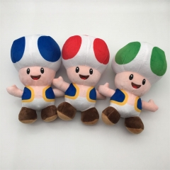 22CM 3PCS/SET Super Mario Bro Cosplay Cartoon Character Anime Plush Toy Doll