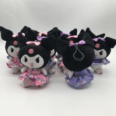 13CM 10PCS/SET My Melody Kuromi Cosplay Cartoon Character Anime Plush Toy Pendant