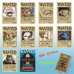 10PCS/SET One Piece Wanted Poster Anime Poster