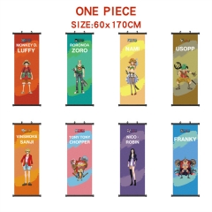 60*170CM 9 Styles One Piece Wallscrolls Anime Wall Scroll