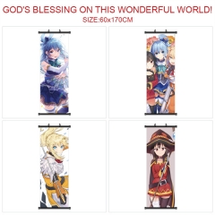 60*170CM 5 Styles Kono Subarashii Sekai ni Shukufuku wo! Wallscrolls Anime Wall Scroll