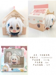 Q版原神创意牛奶盒到货！​彩盒尺寸 12.3x9.4x12.3 产品重量 131.5克 产品高度 8cm 产品​装箱数 72个1