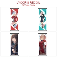 60*170CM 5 Styles Lycoris Recoil Wallscrolls Anime Wall Scroll