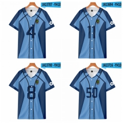 YH10  薄款棒球服  蓝色监狱