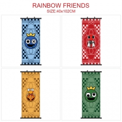 40*102CM 6 Styles Rainbow Friends Wallscrolls Anime Wall Scroll