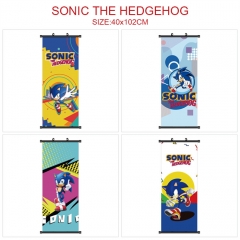 40*102CM 5 Styles Sonic the Hedgehog Wallscrolls Anime Wall Scroll