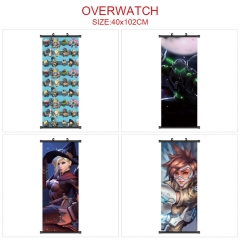 40*102CM 5 Styles Overwatch Wallscrolls Anime Wall Scroll
