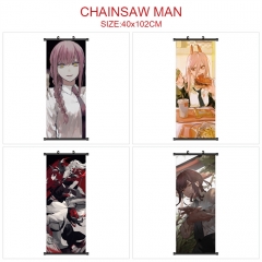 40*102CM 7 Styles Chainsaw Man Wallscrolls Anime Wall Scroll