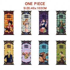 40*102CM 9 Styles One Piece Wallscrolls Anime Wall Scroll