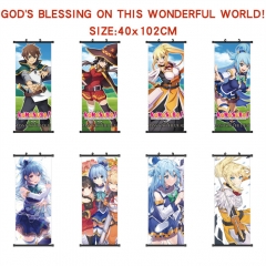 40*102CM 9 Styles Kono Subarashii Sekai ni Shukufuku wo! Wallscrolls Anime Wall Scroll