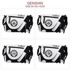 7 Styles Genshin Impact PU Anime Shoulder Bag