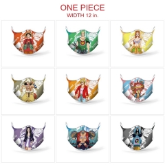 11 Styles One Piece Color Printing Anime Mask