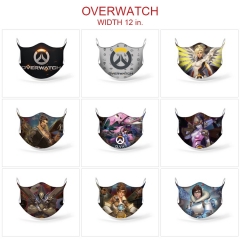 14 Styles Overwatch Color Printing Anime Mask