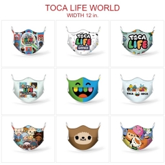 9 Styles Toca Life World Color Printing Anime Mask