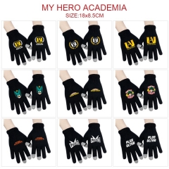 动漫全指触屏针织手套 我的英雄学院