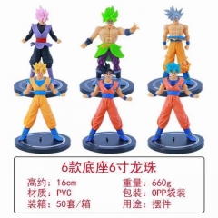 6款一套 七龙珠 带底座 袋装手办 高16cm 一箱50套