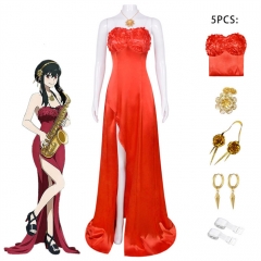间谍过家家cos服 约尔布莱尔舞会礼服裙子 万圣节cosplay服装