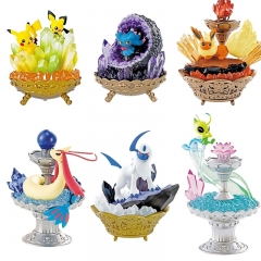 10CM Pokemon Gemstone Anime Cartoon Character Anime PVC Figure (6PCS/SET)