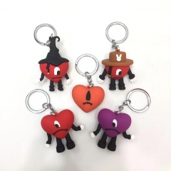 3 Styles Bad Rabbit Anime Figure Keychain